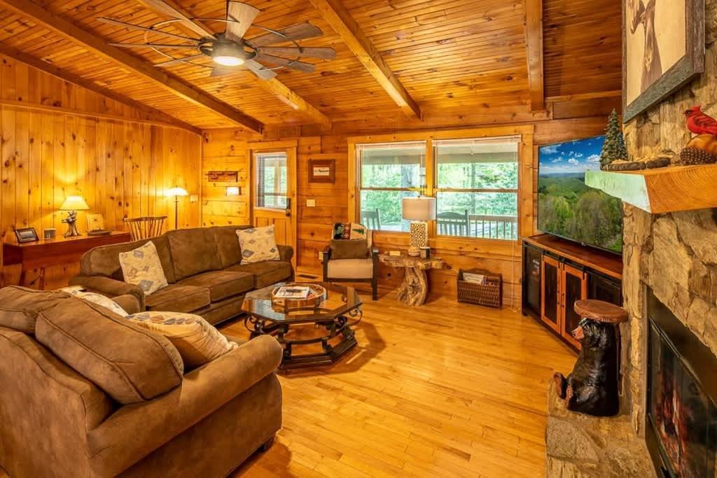 Cozy 'Grey Fox' Cabin Between Boone & Blowing Rock Exteriör bild